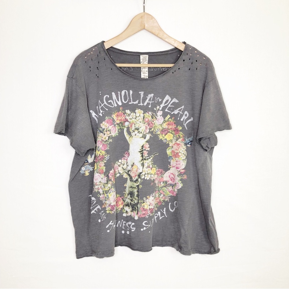 Magnolia, pearl, love and happiness supply, Co.
Graphic T-shirt